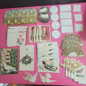 Anna Griffin Feathered Sentiments & Embellishments Partial Set.  (0201)